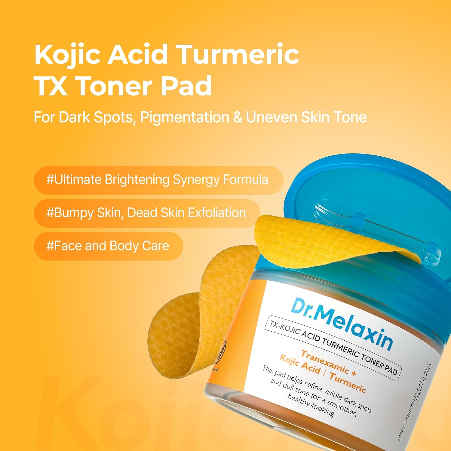 Kojic Acid Turmeric TX Toner Pad