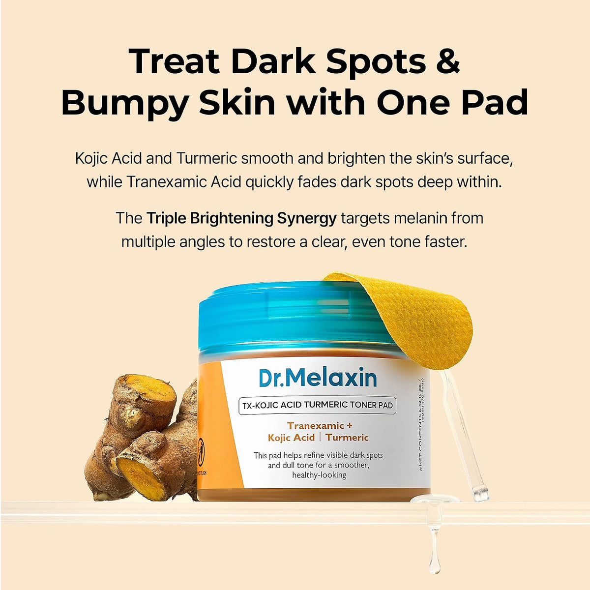 Kojic Acid Turmeric TX Toner Pad